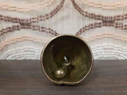 Vintage messing tafelbel dame