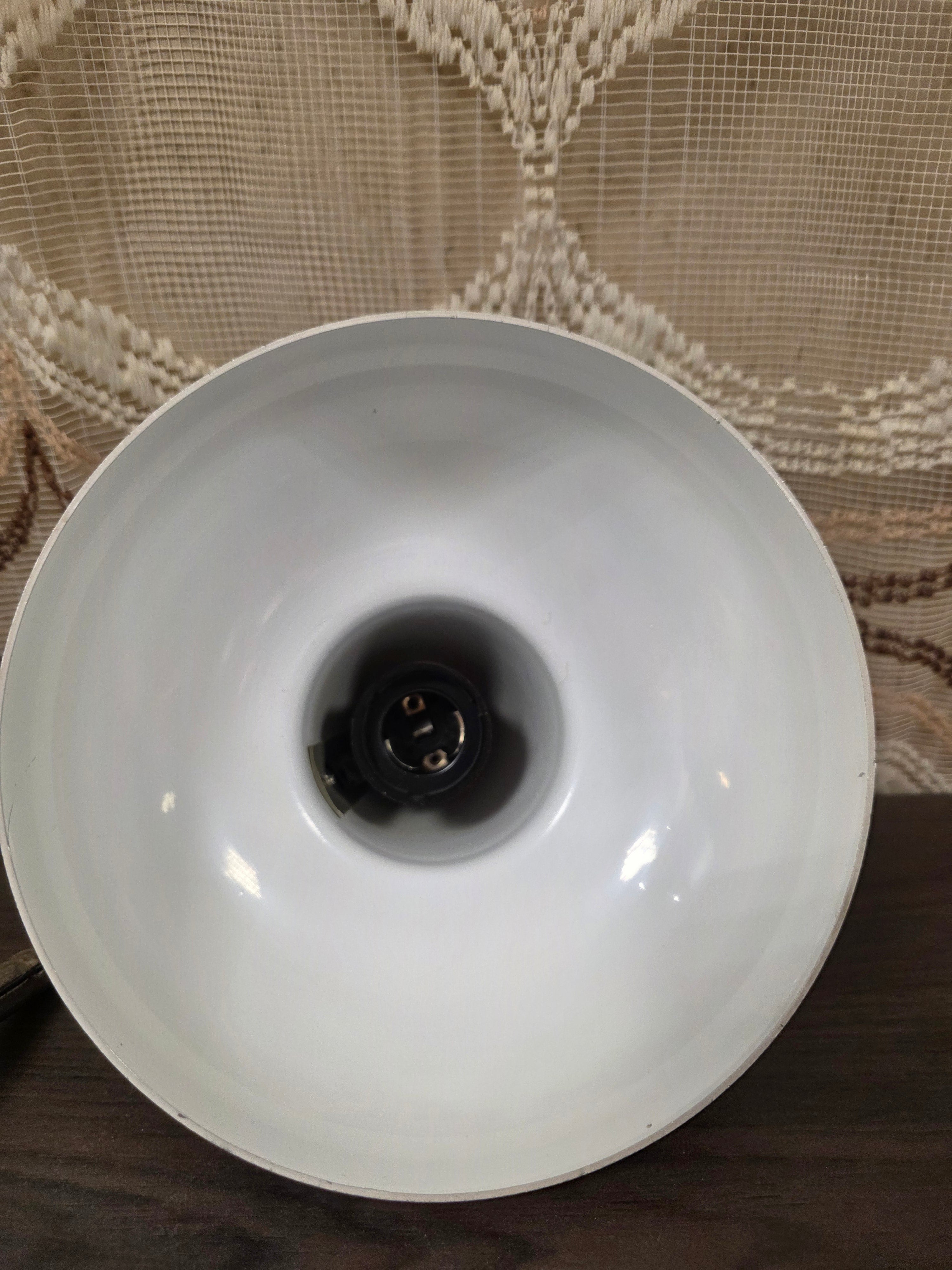 Vintage donkerbruine bureaulamp met verstelbare arm