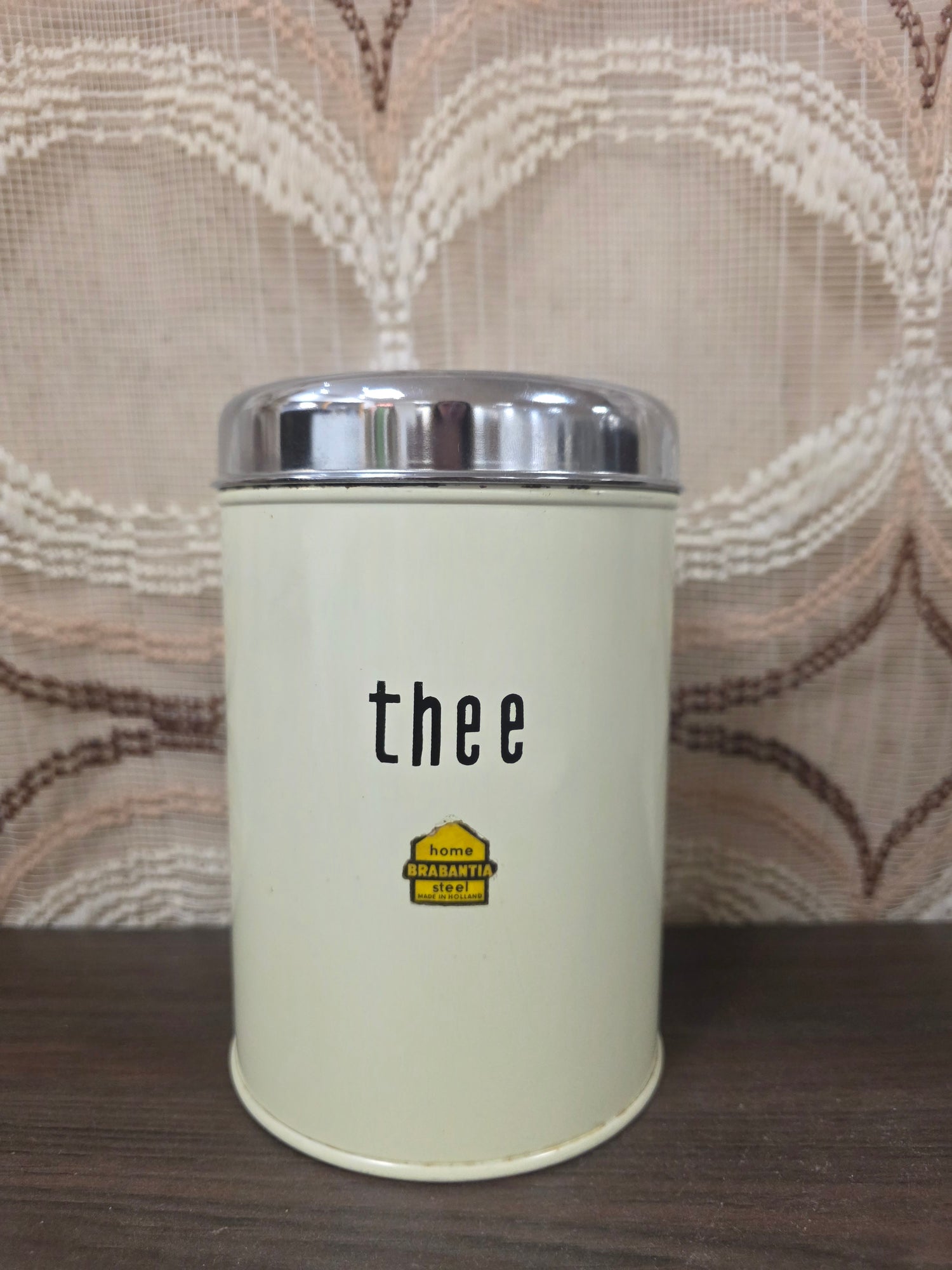 Vintage Brabantia voorraadbus Thee