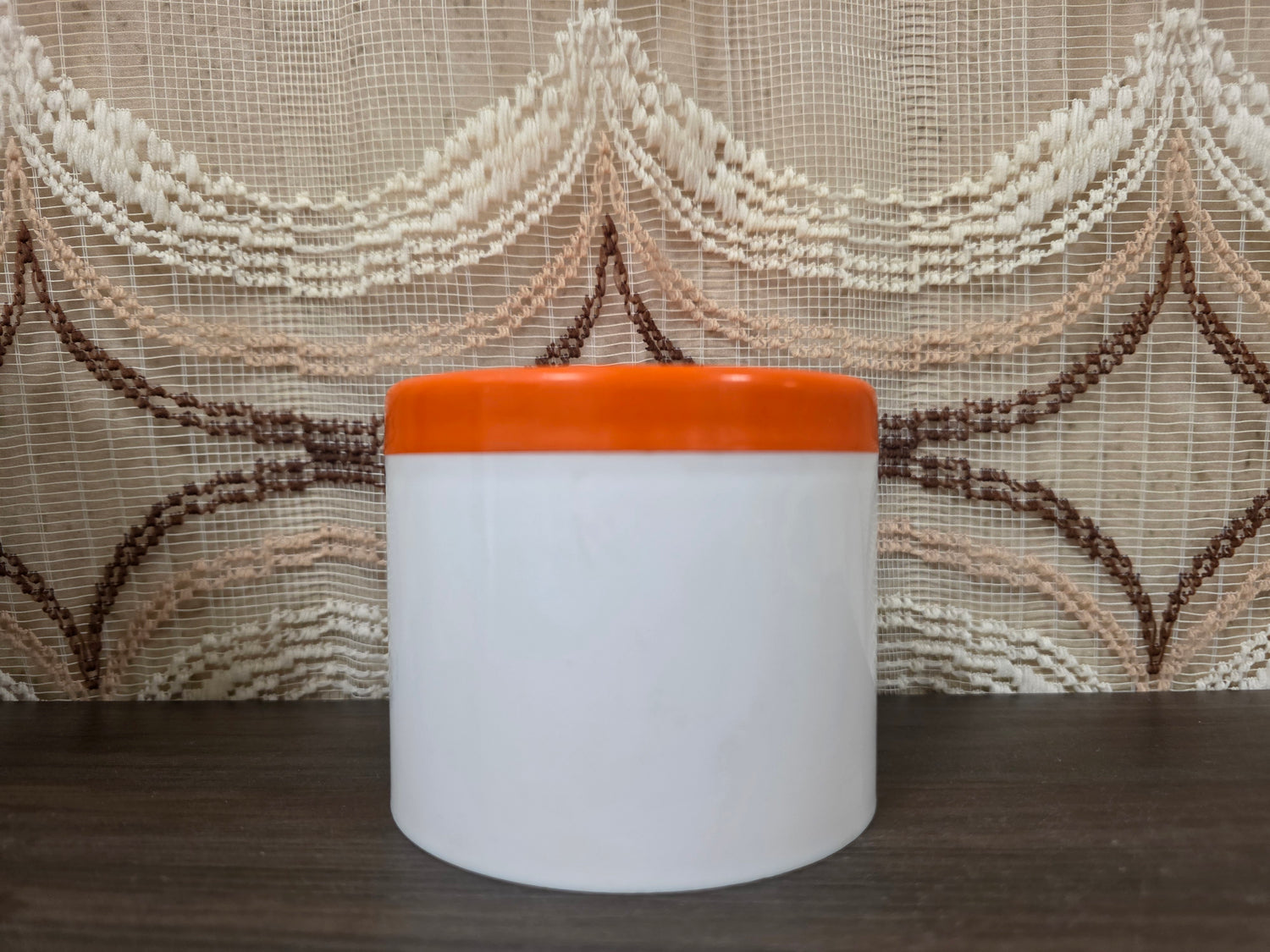 SENO voorraadpot bloemen oranje deksel