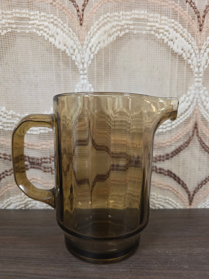 Vintage rookglas karaf van dik glas
