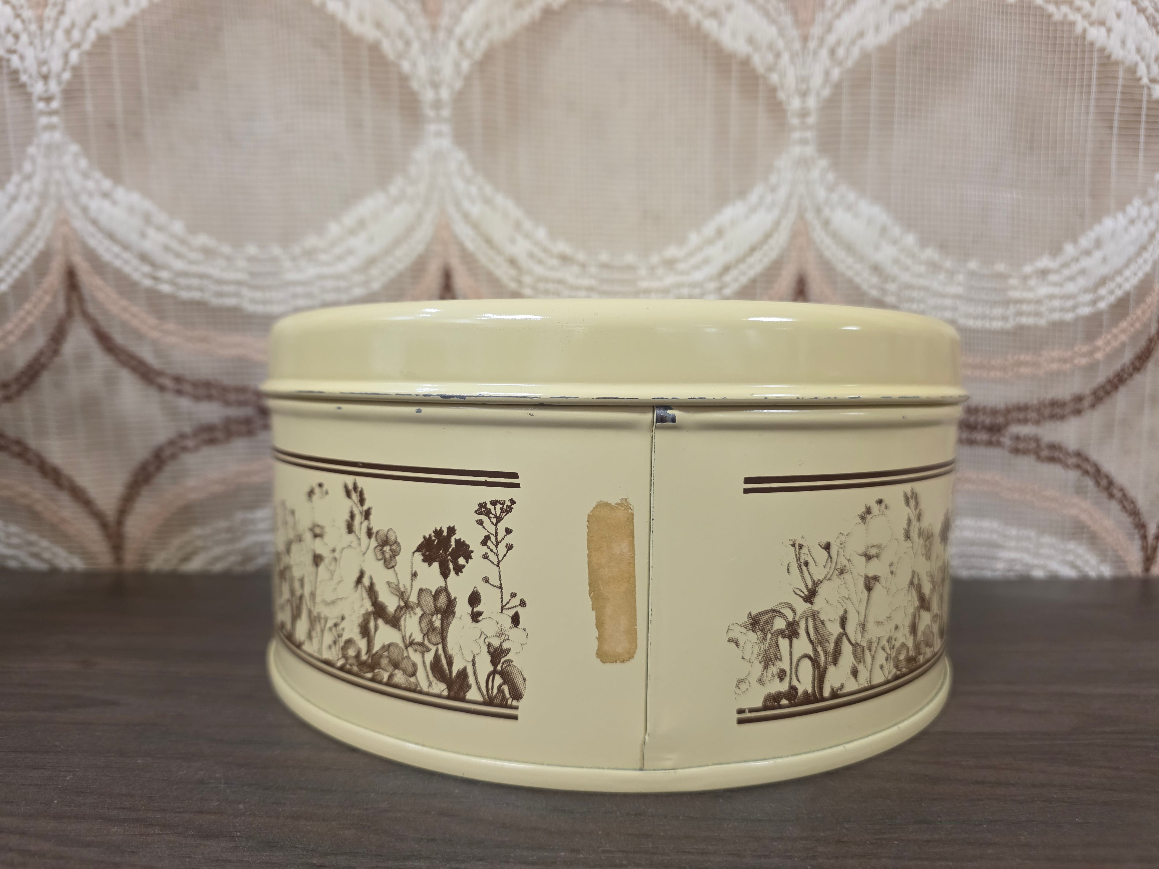 Brabantia koektrommel Flora bruin metaal