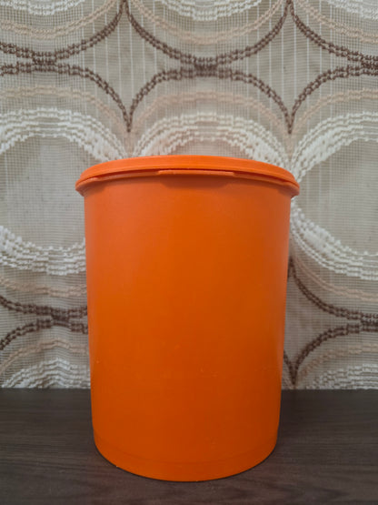 Tupperware voorraadbus oranje sterdeksel 21,5 cm