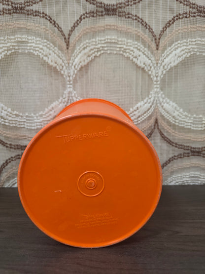 Tupperware voorraadbus oranje sterdeksel 19,5 cm