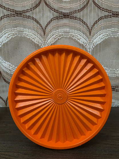 Tupperware voorraadbus oranje sterdeksel 21,5 cm
