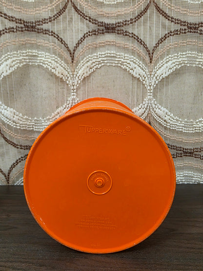 Tupperware voorraadbus oranje sterdeksel 21,5 cm