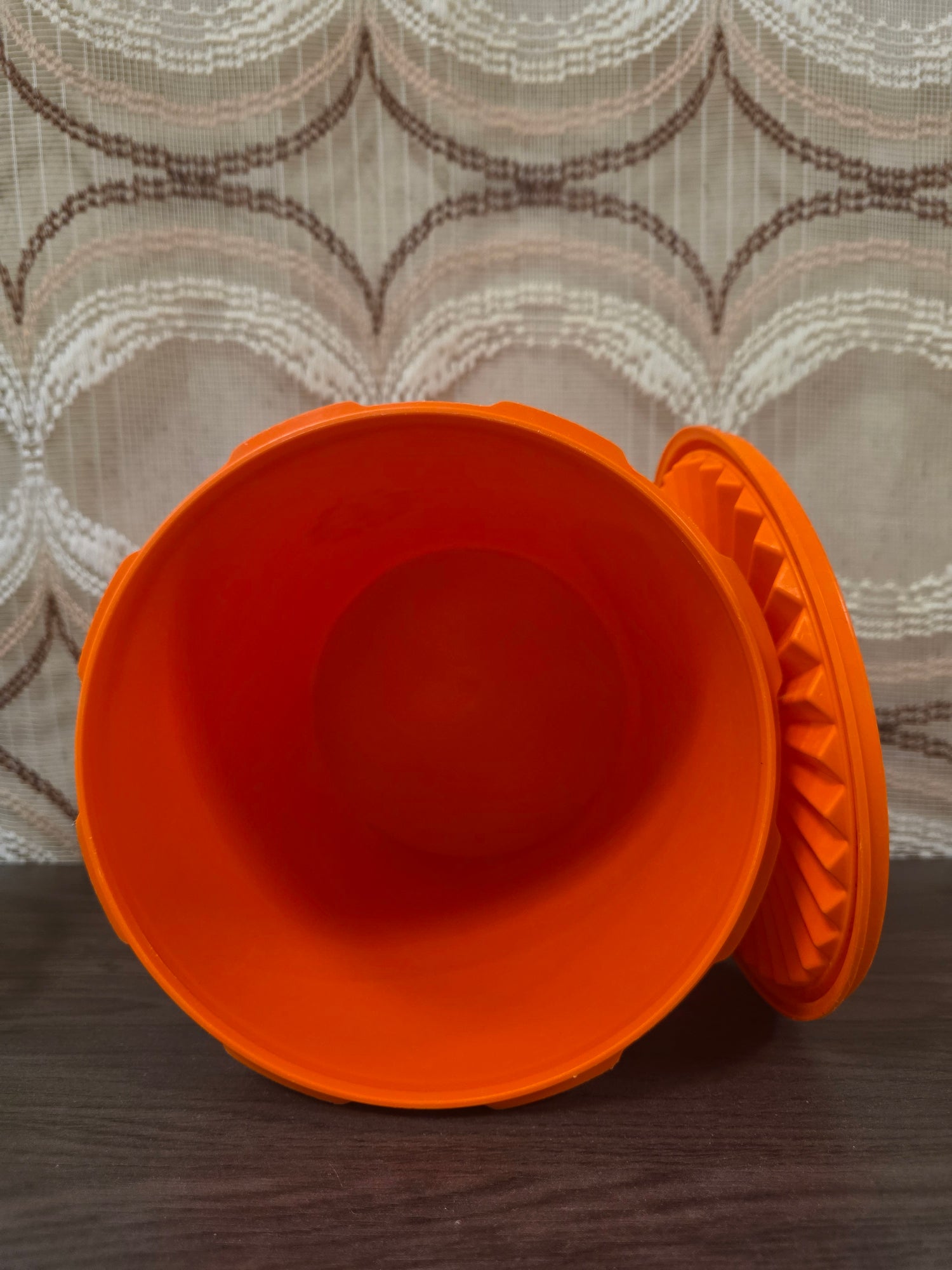 Tupperware voorraadbus oranje sterdeksel 21,5 cm