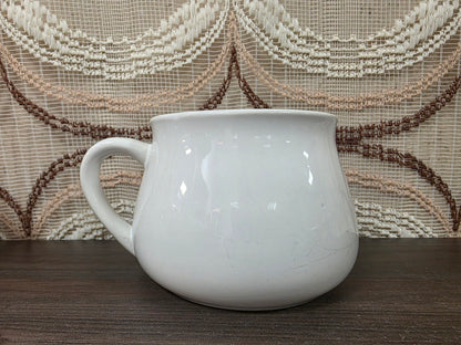 Vintage witte soepkom Tomatensoep