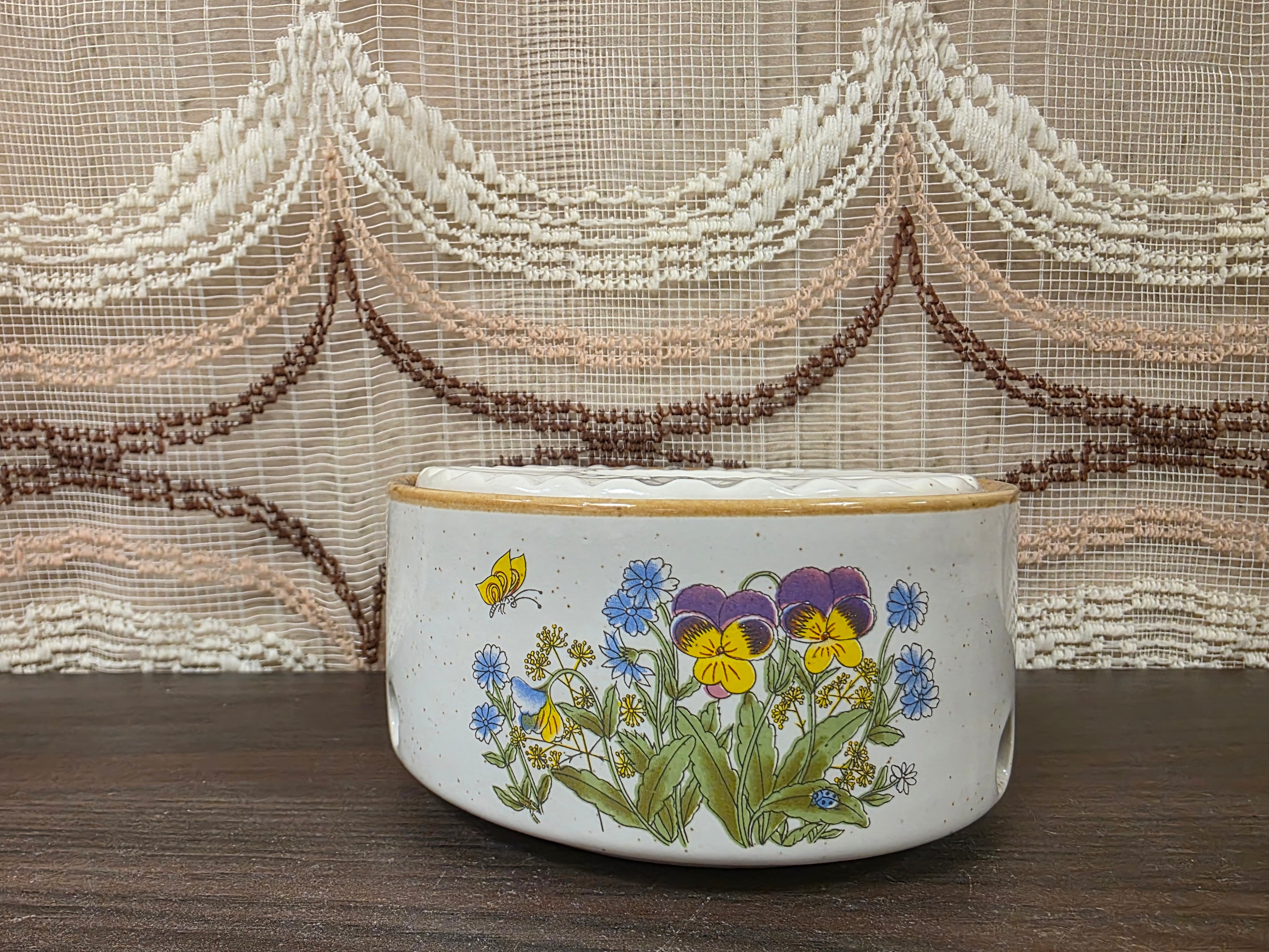 Wildflower rechaud viooltjes keramiek