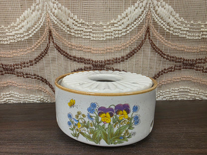 Wildflower rechaud viooltjes keramiek