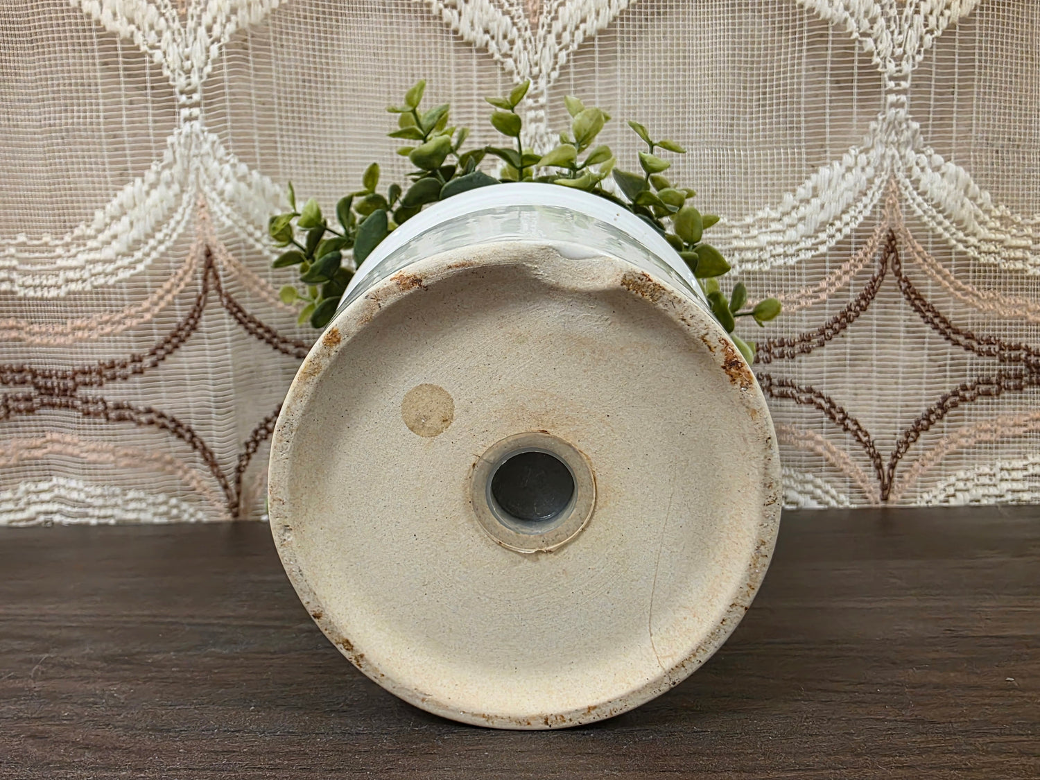Vintage Wildflower bloempot met rode klaprozen