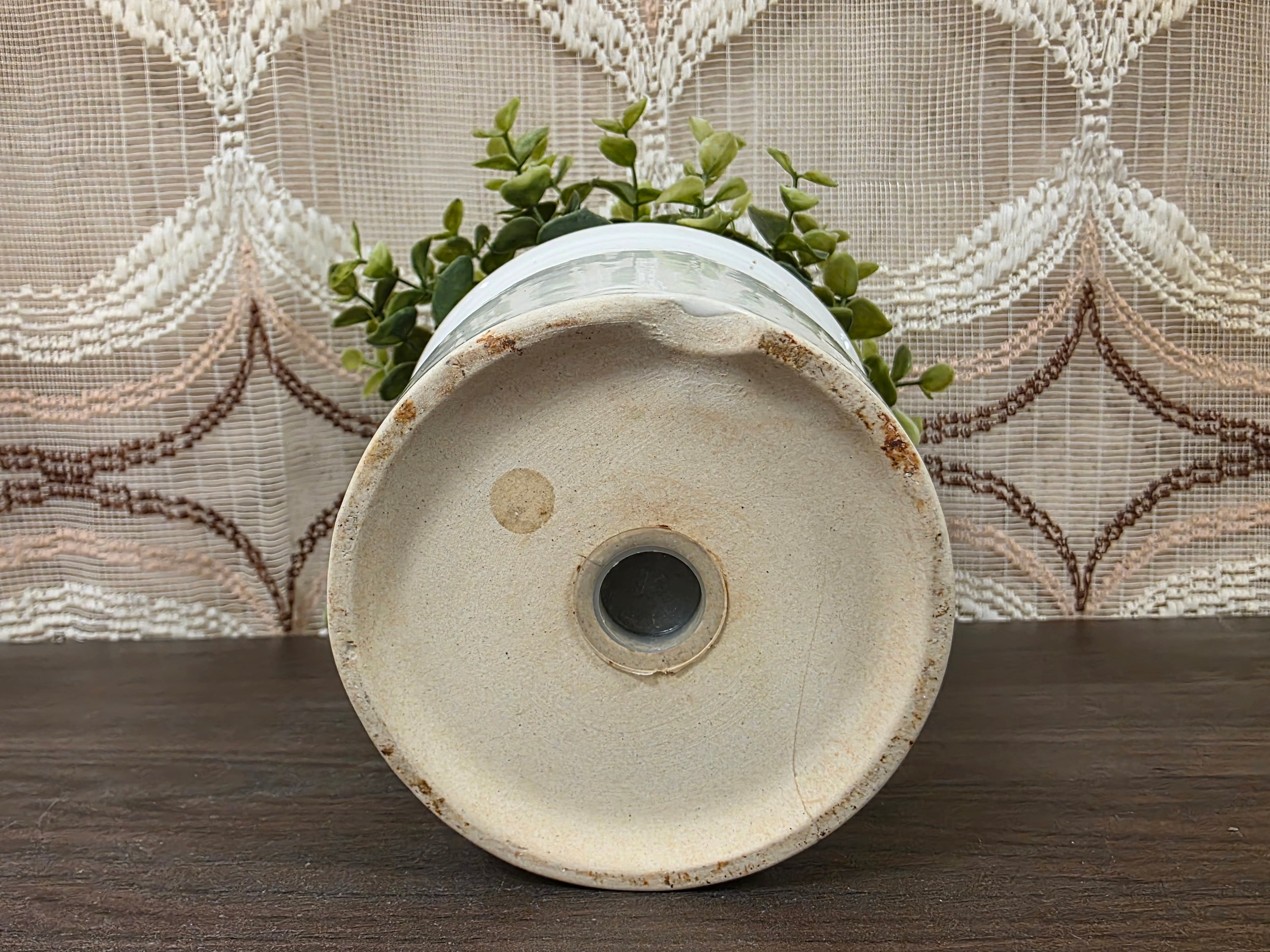 Vintage Wildflower bloempot met rode klaprozen