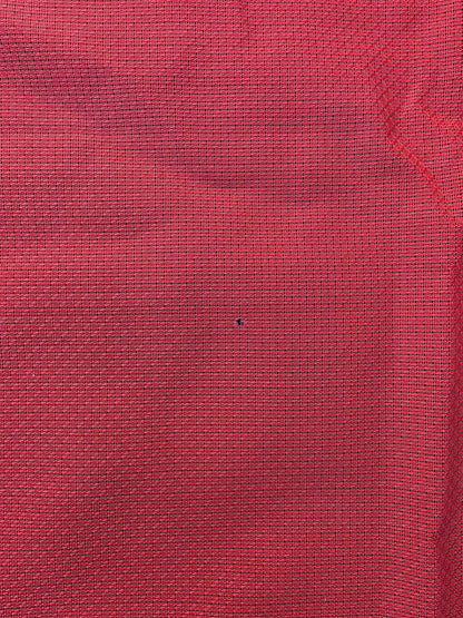 Vintage vinyl tafelkleed rood met witte sierrand