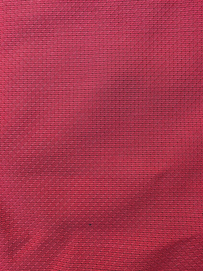 Vintage vinyl tafelkleed rood met witte sierrand