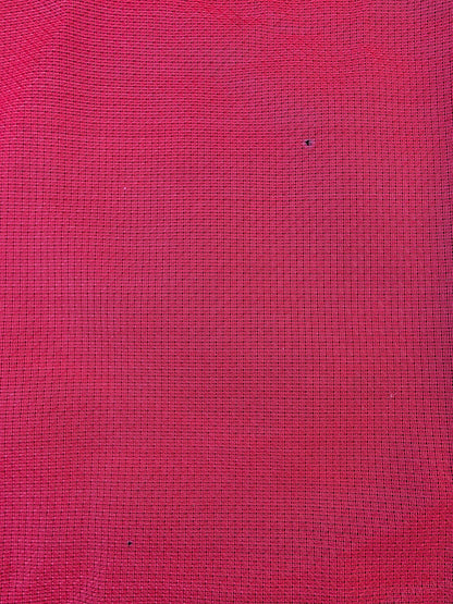 Vintage vinyl tafelkleed rood met witte sierrand