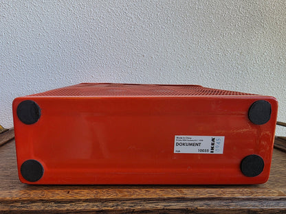 IKEA DOKUMENT tijdschriftenhouder oranje metaal