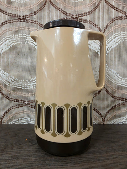 Vintage Zimmermann thermoskan crème bruin