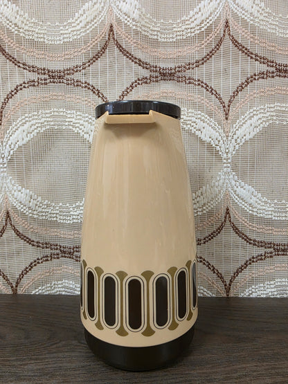 Vintage Zimmermann thermoskan crème bruin