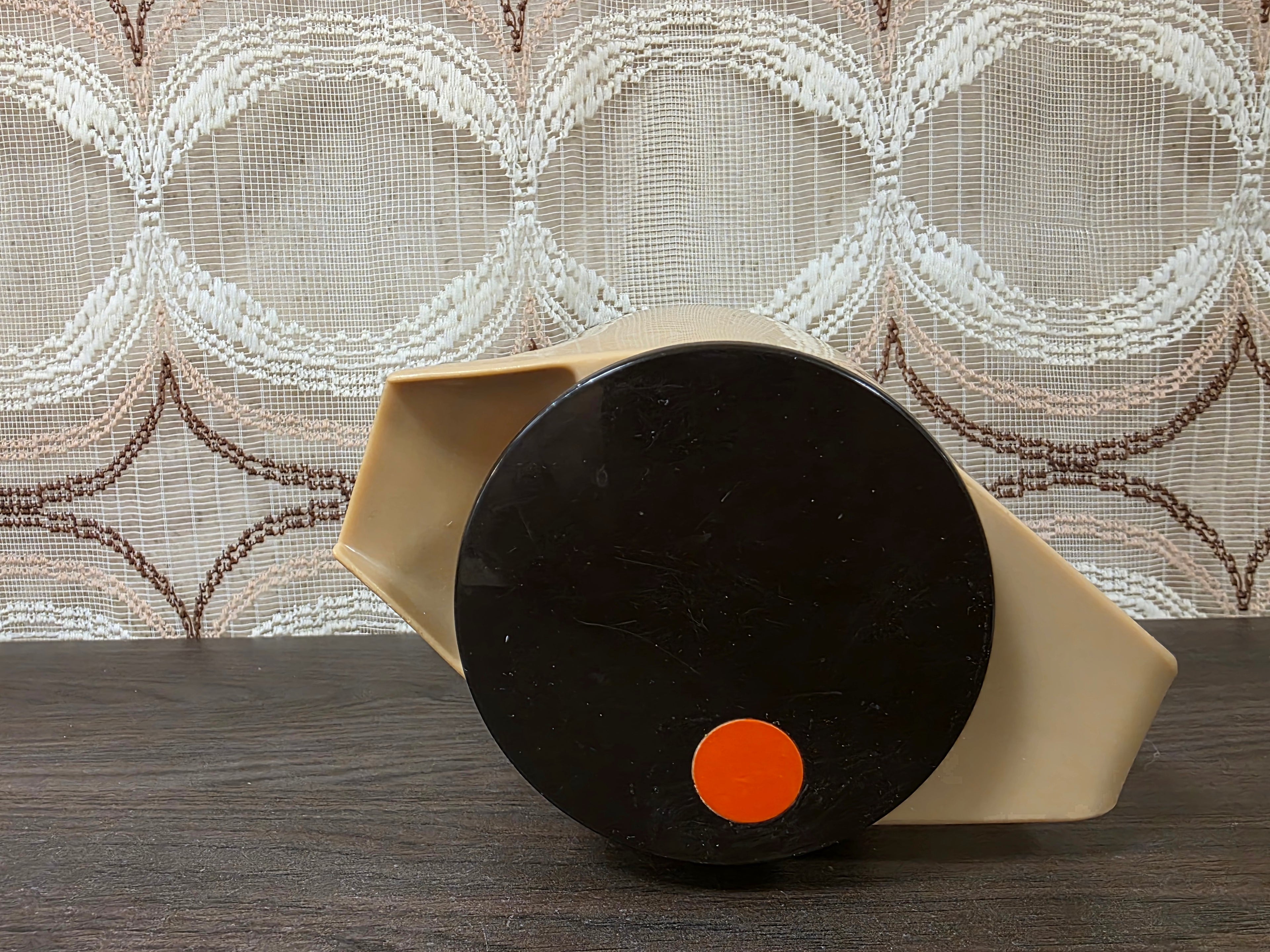 Vintage Zimmermann thermoskan crème bruin