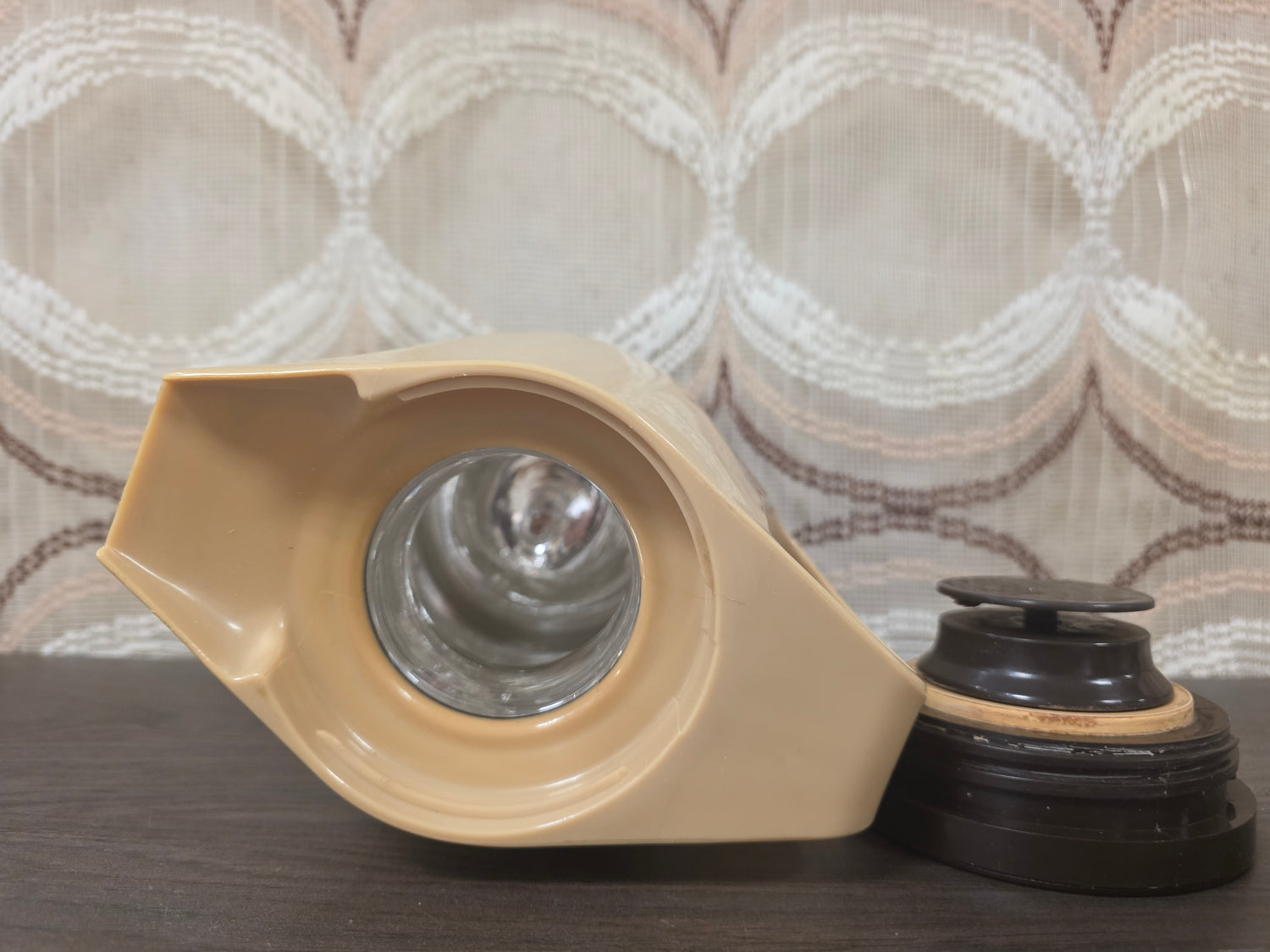 Vintage Zimmermann thermoskan crème bruin