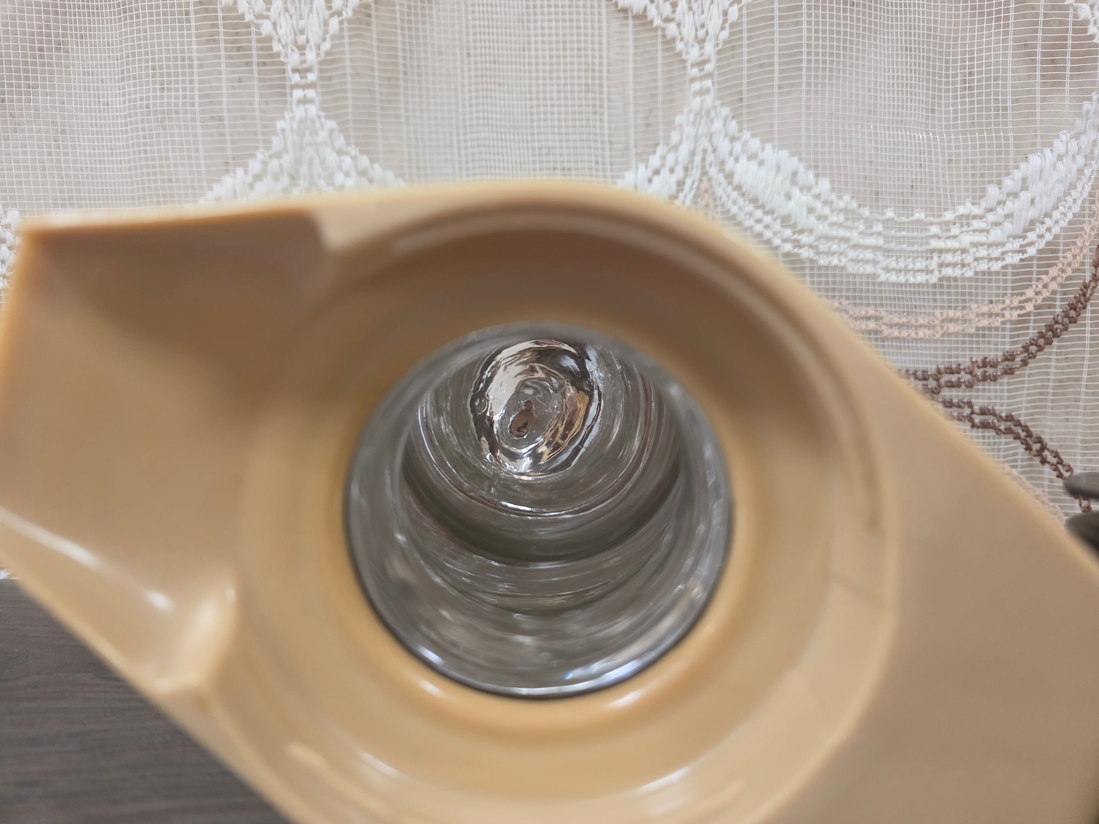 Vintage Zimmermann thermoskan crème bruin