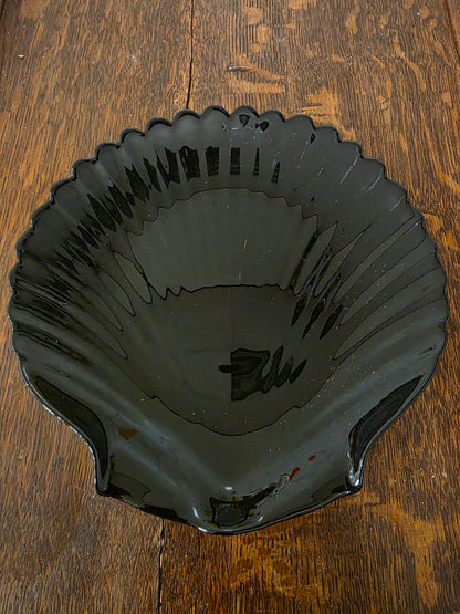 Arcoroc zwart schelp bord 20 cm