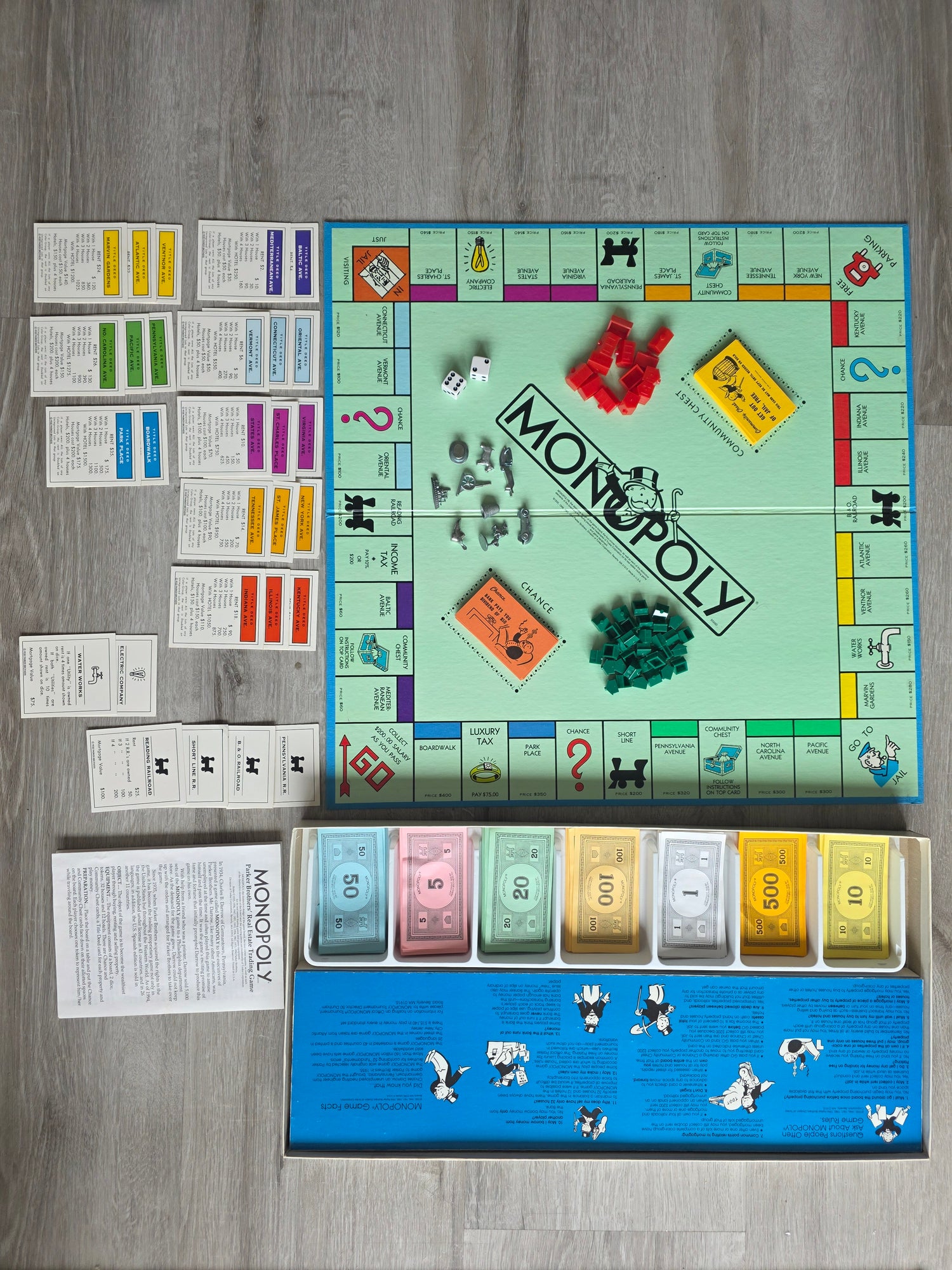 Vintage Monopoly USA Parker Brothers bordspel