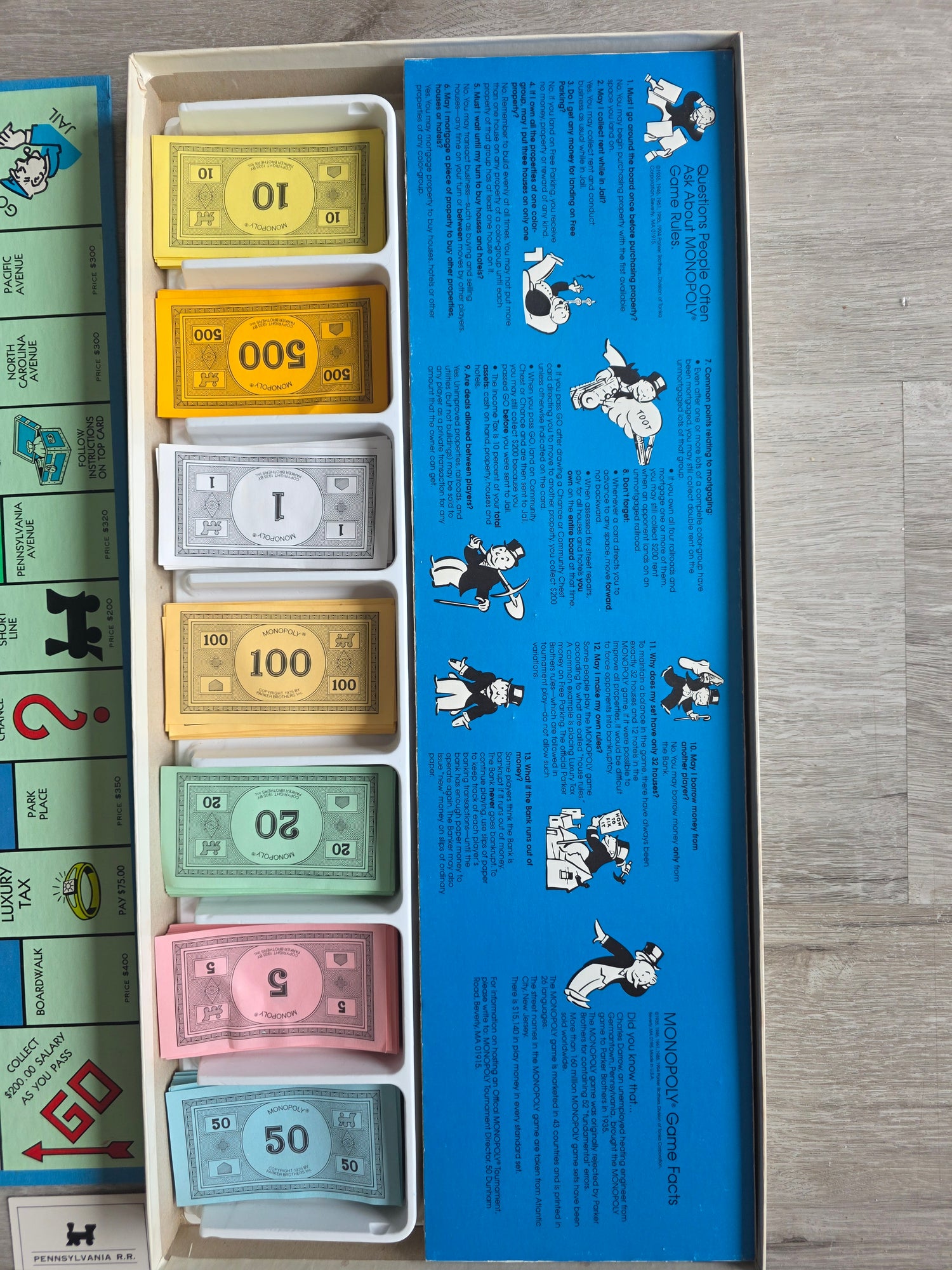 Vintage Monopoly USA Parker Brothers bordspel