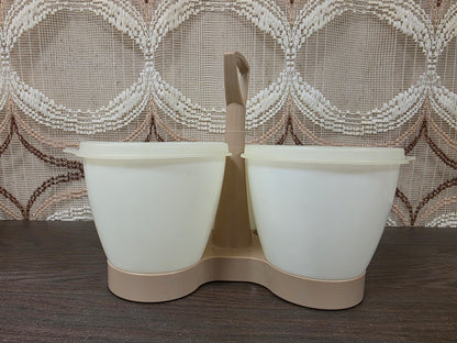 Tupperware trio creme beige