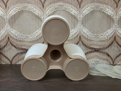Tupperware trio creme beige