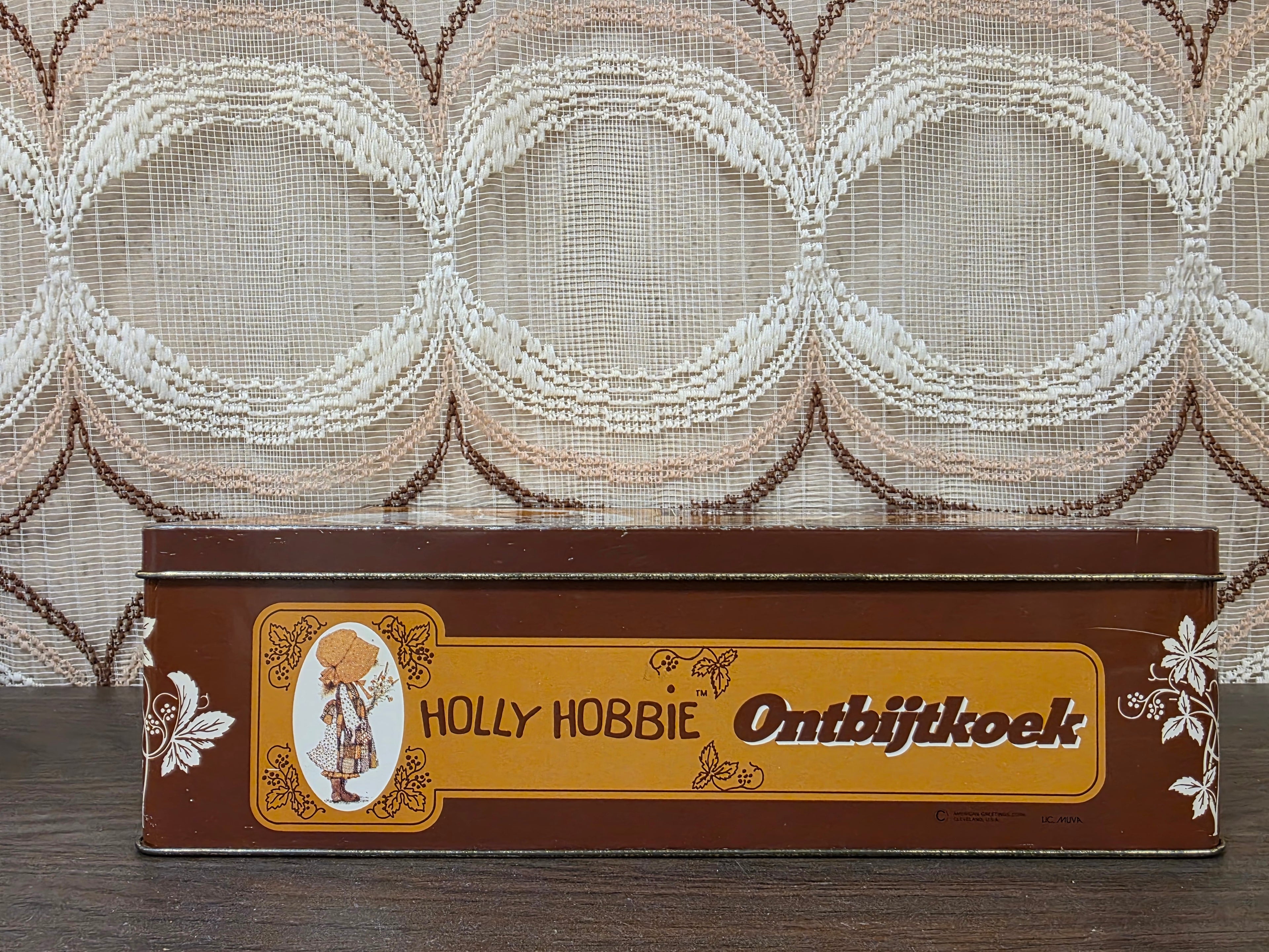 Vintage Holly Hobbie ontbijtkoekblik – J.B. Bussink