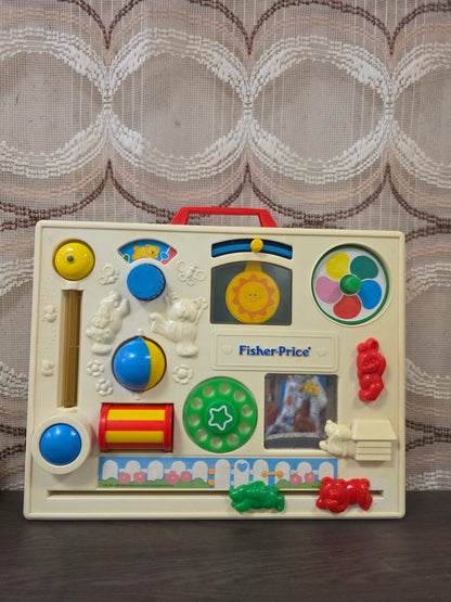 Vintage Fisher-Price activity center jaren 70 blauw