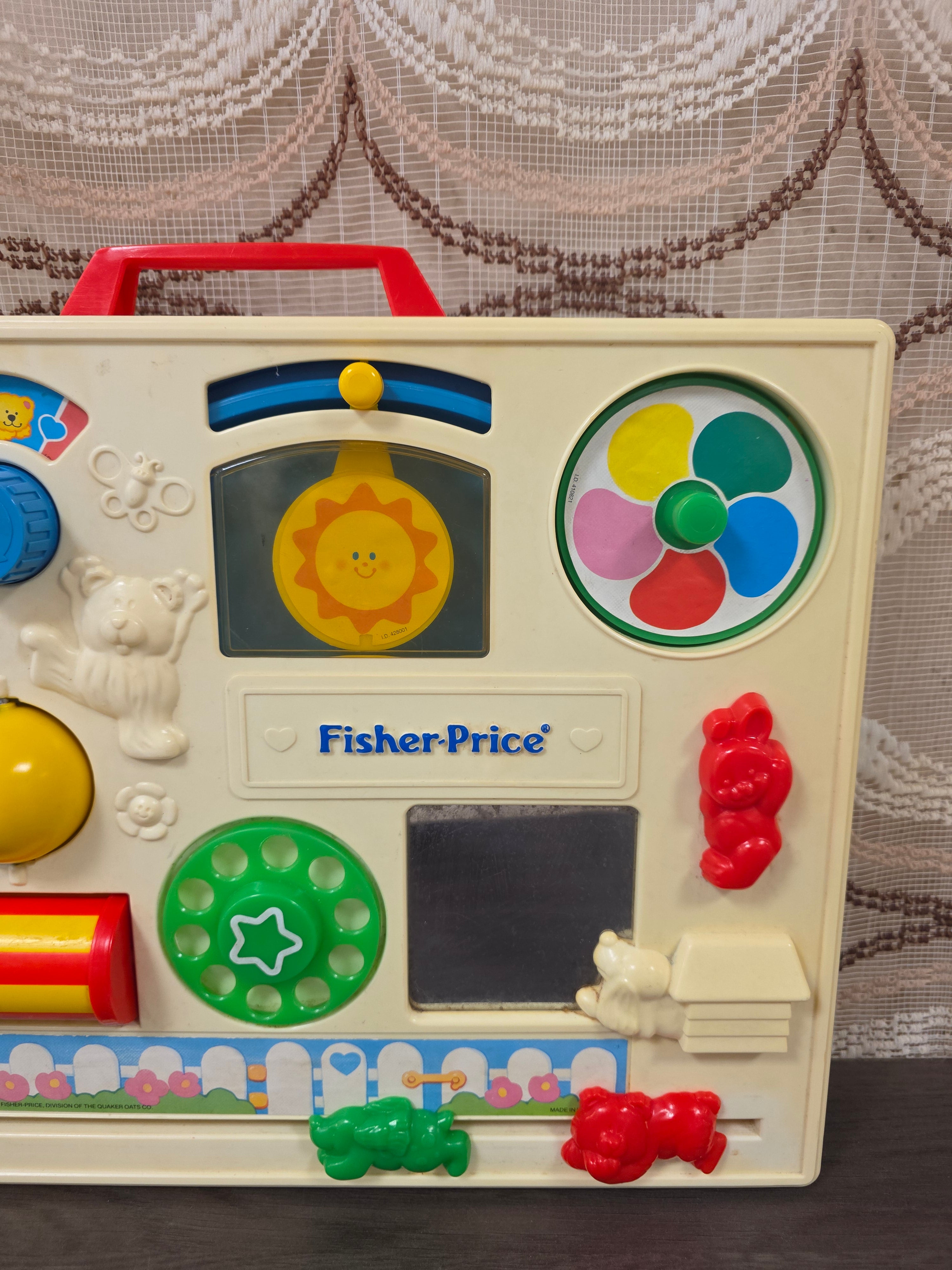 Vintage Fisher-Price activity center jaren 70 blauw