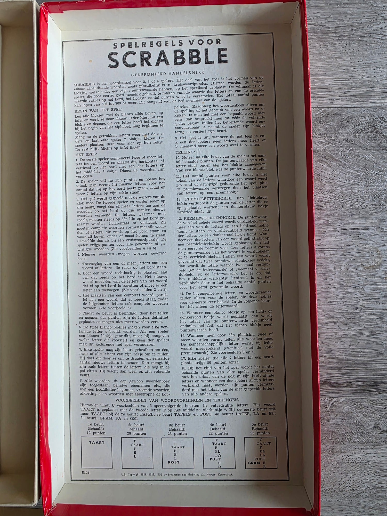 Vintage Scrabble Nederlandse uitgave compleet met houten letters