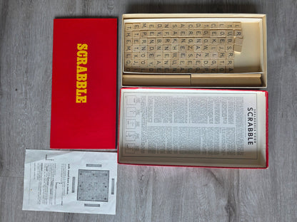 Vintage Scrabble Nederlandse uitgave compleet met houten letters
