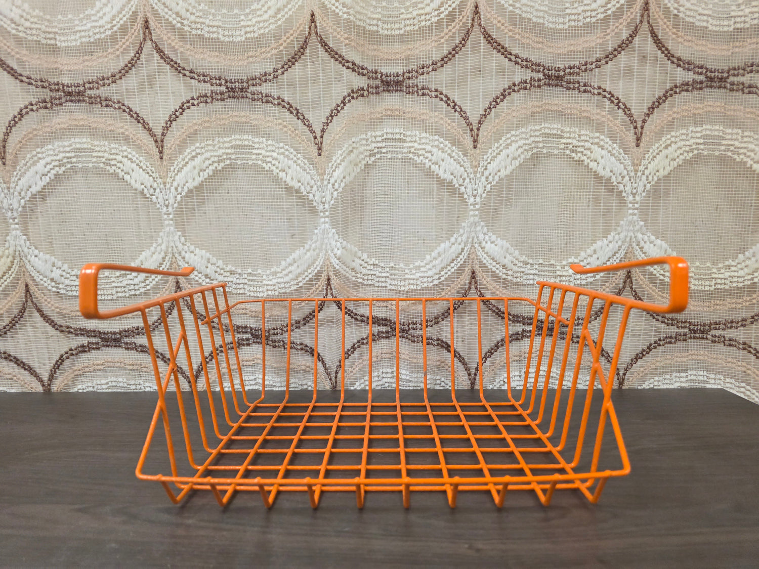 Vintage Tomado Barbertje draadmand oranje