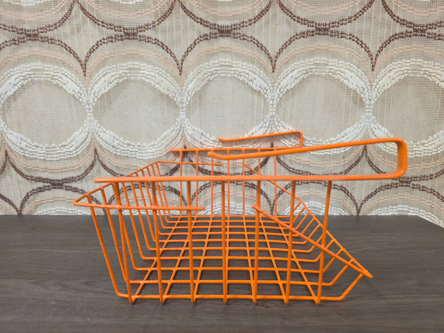 Vintage Tomado Barbertje draadmand oranje