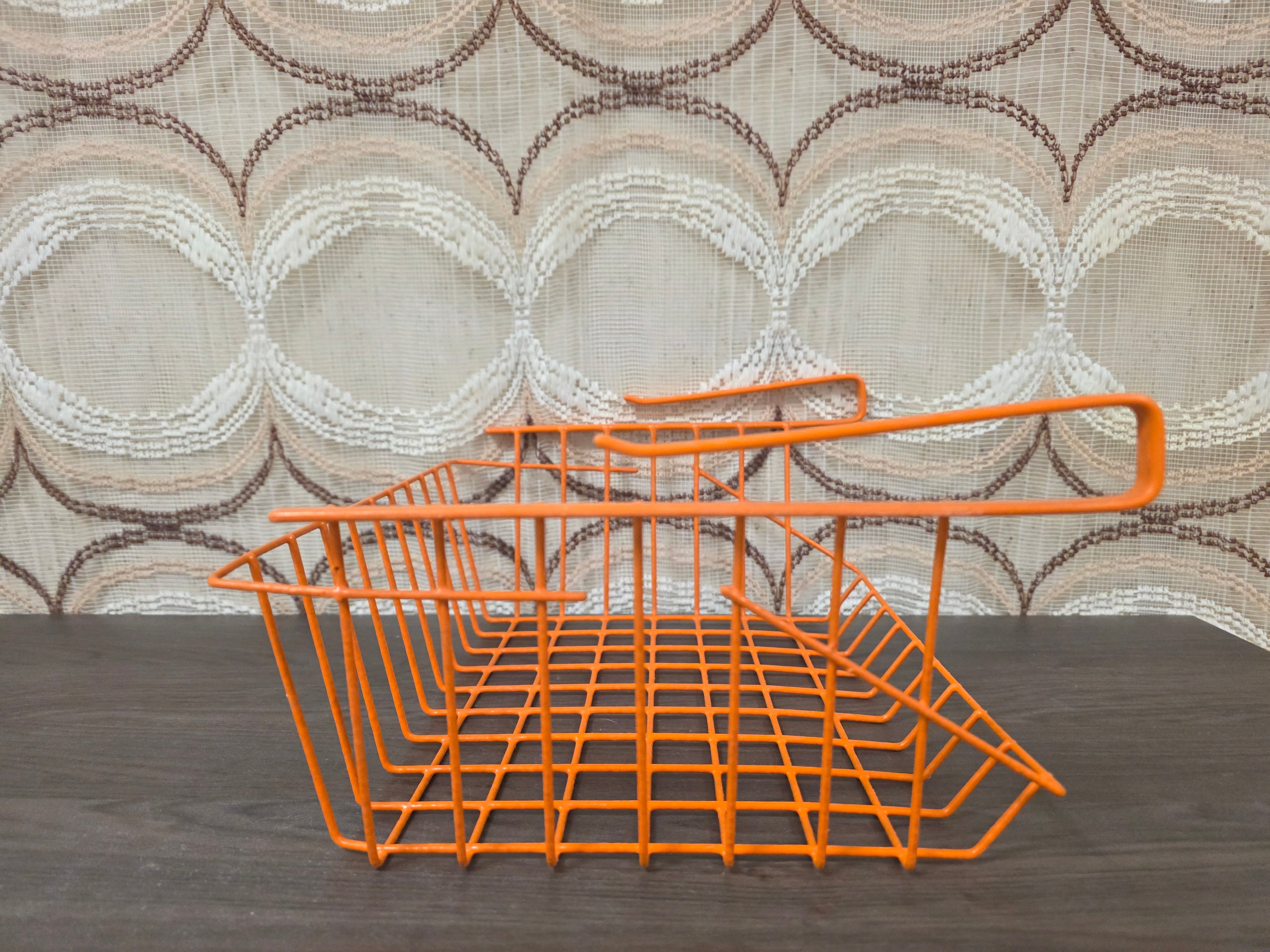 Vintage Tomado Barbertje draadmand oranje
