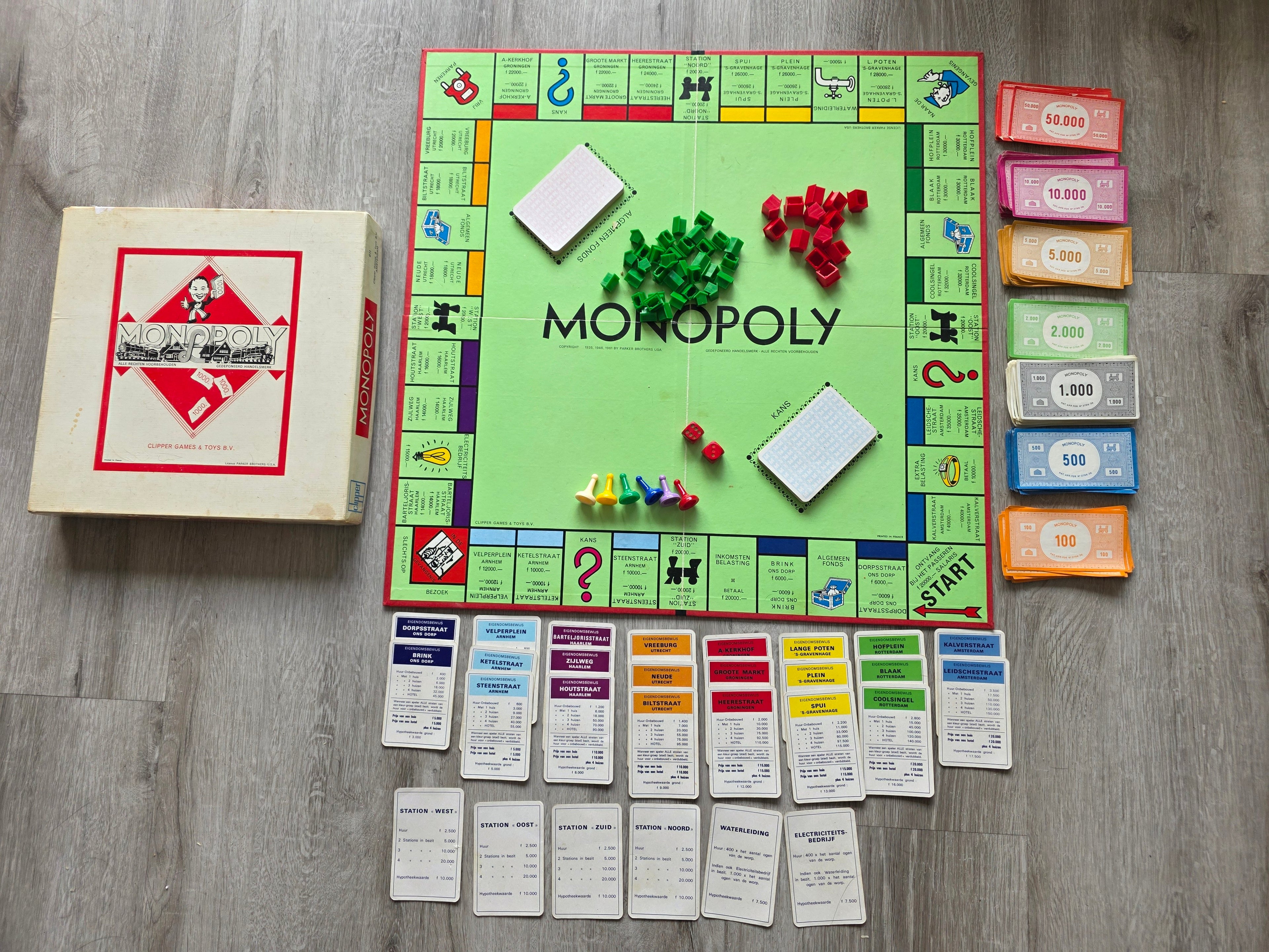 Vintage Monopoly Clipper bordspel