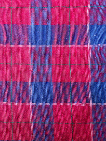 Vintage geruit tafelkleed rood blauw 240 x 150 cm