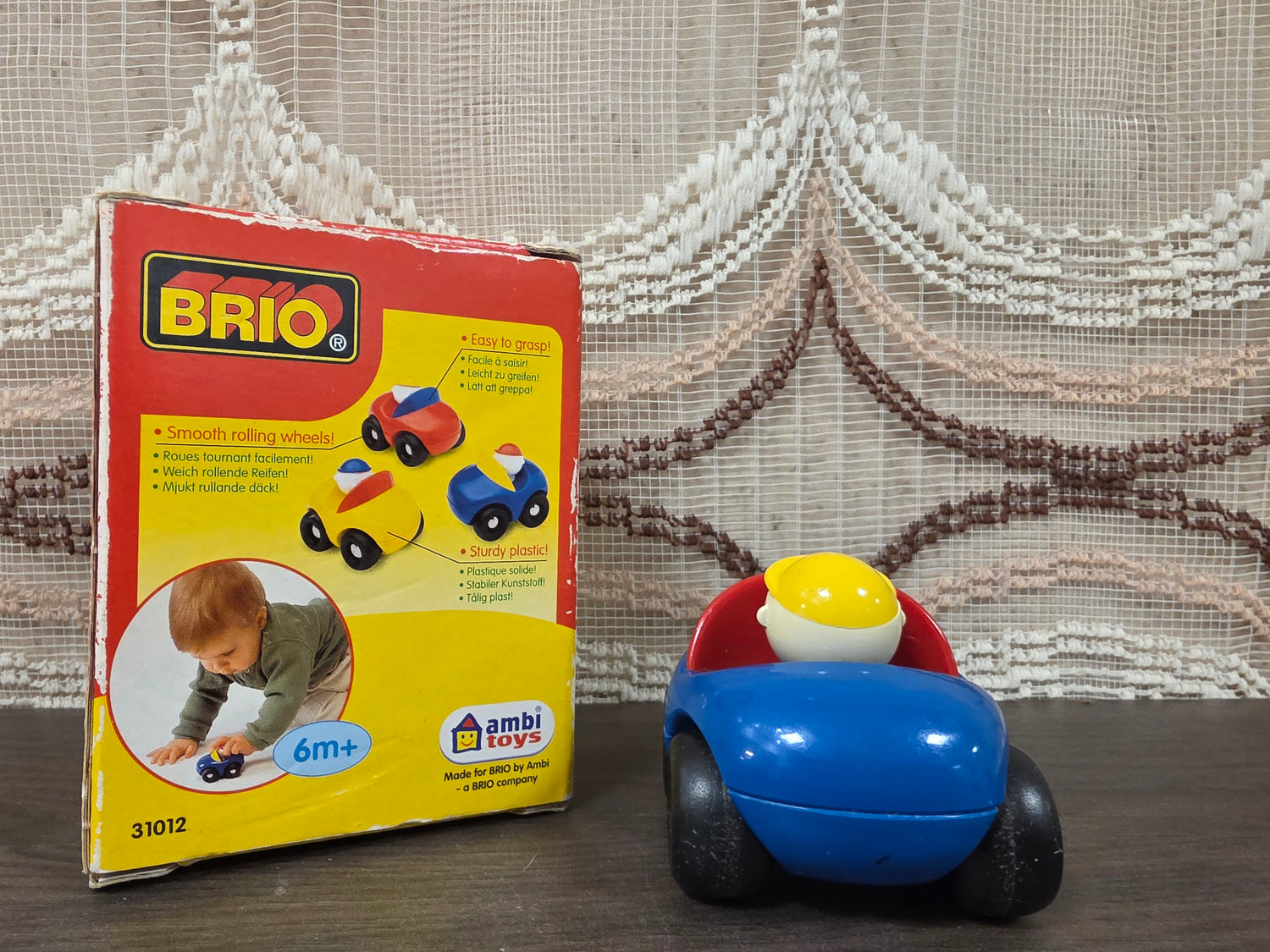 Vintage BRIO Ambi Toys Pocket Car 31012 met originele doos