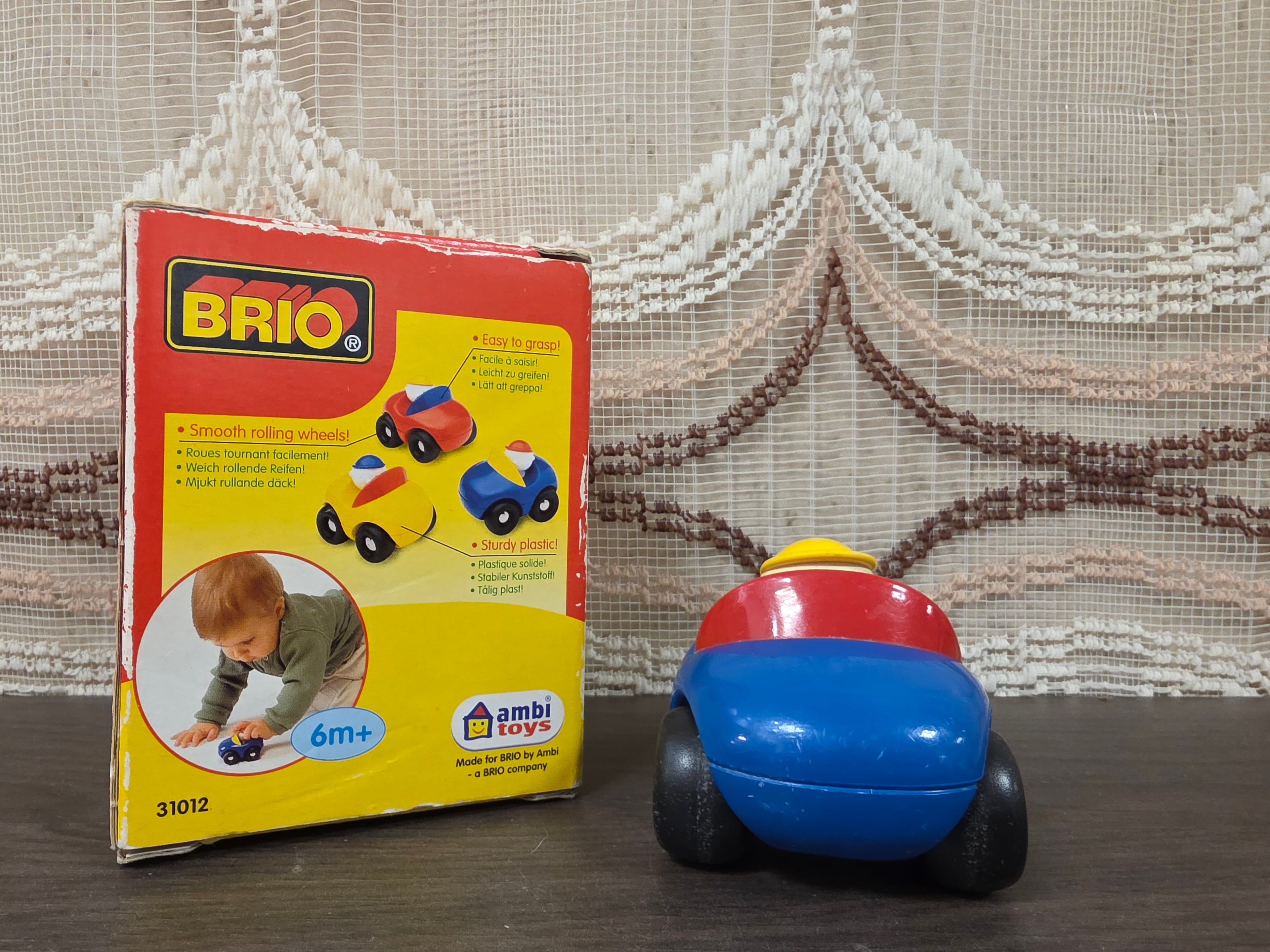 Vintage BRIO Ambi Toys Pocket Car 31012 met originele doos
