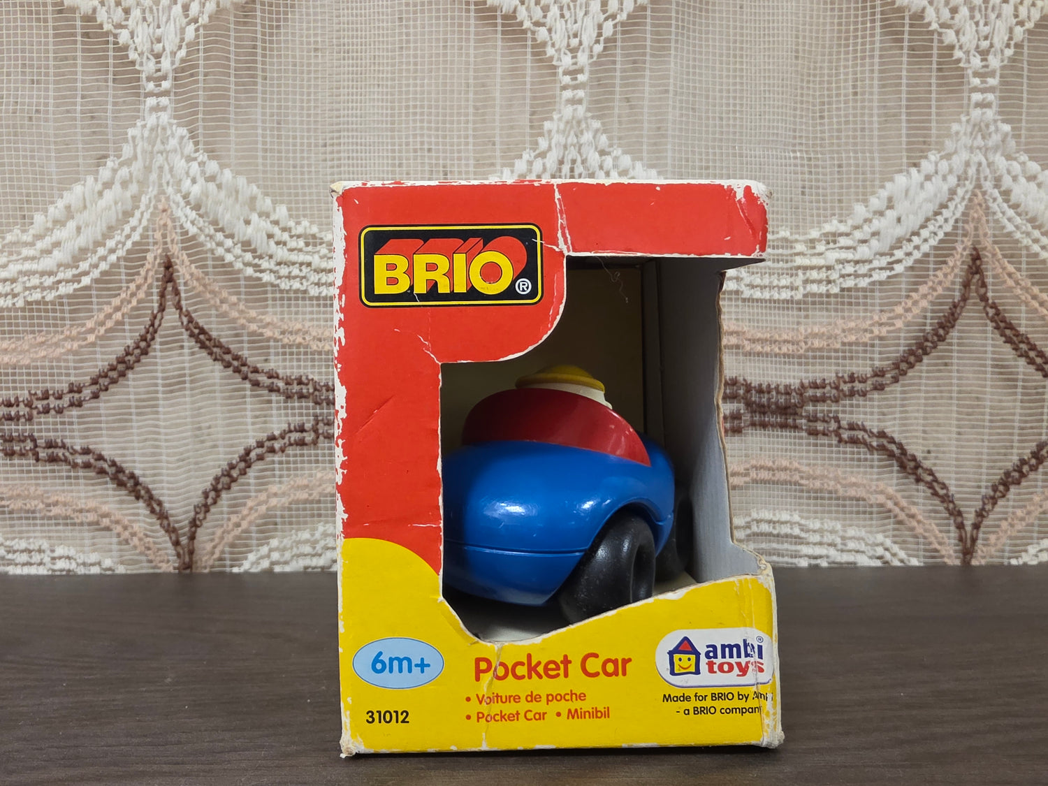 Vintage BRIO Ambi Toys Pocket Car 31012 met originele doos
