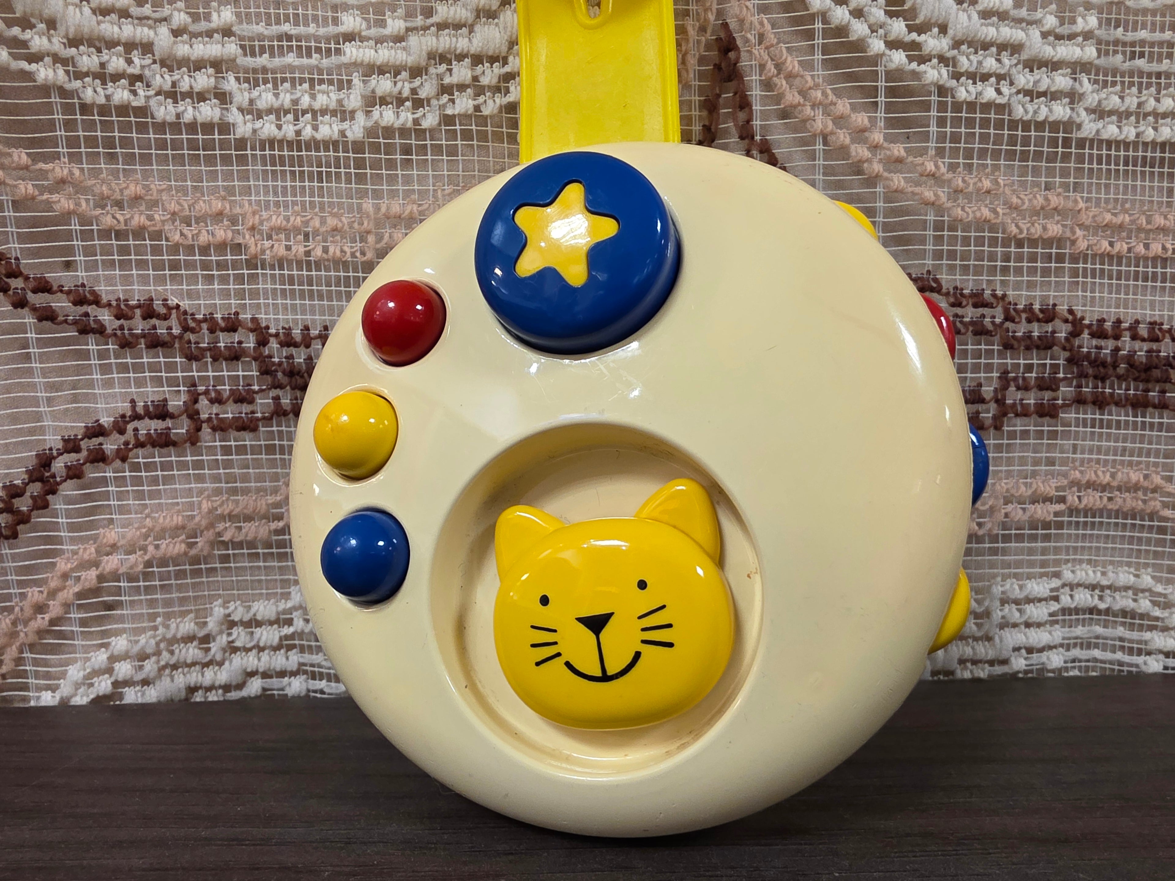 Vintage Ambi Toys activiteitenspeelgoed met katje