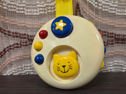 Vintage Ambi Toys activiteitenspeelgoed met katje