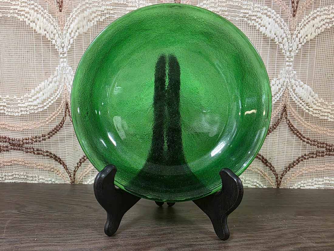 Vintage Arcoroc Sierra diep bord groen