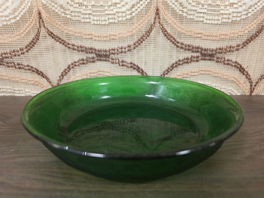 Vintage Arcoroc Sierra diep bord groen
