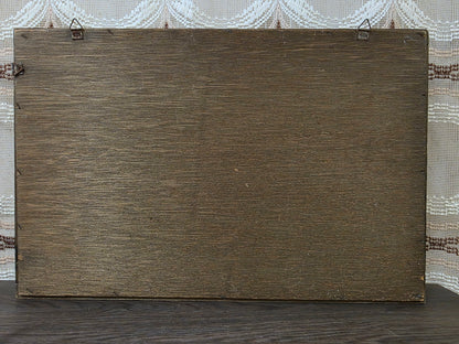 Vintage houten letterbak voor miniaturen en verzameling