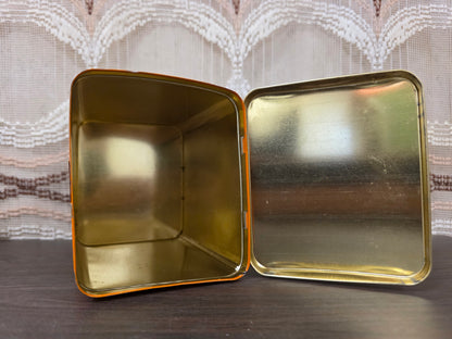 Vintage De Gruyter koffieblik oranje