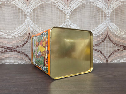 Vintage De Gruyter koffieblik oranje